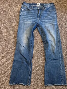 J. Crew womens Bootcut crop Jeans in Faded Blue 29
